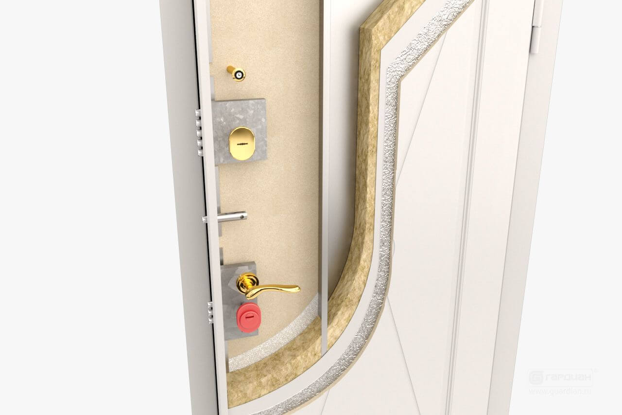 Стальная дверь Simple 90 Гардиан® – Броненакладка