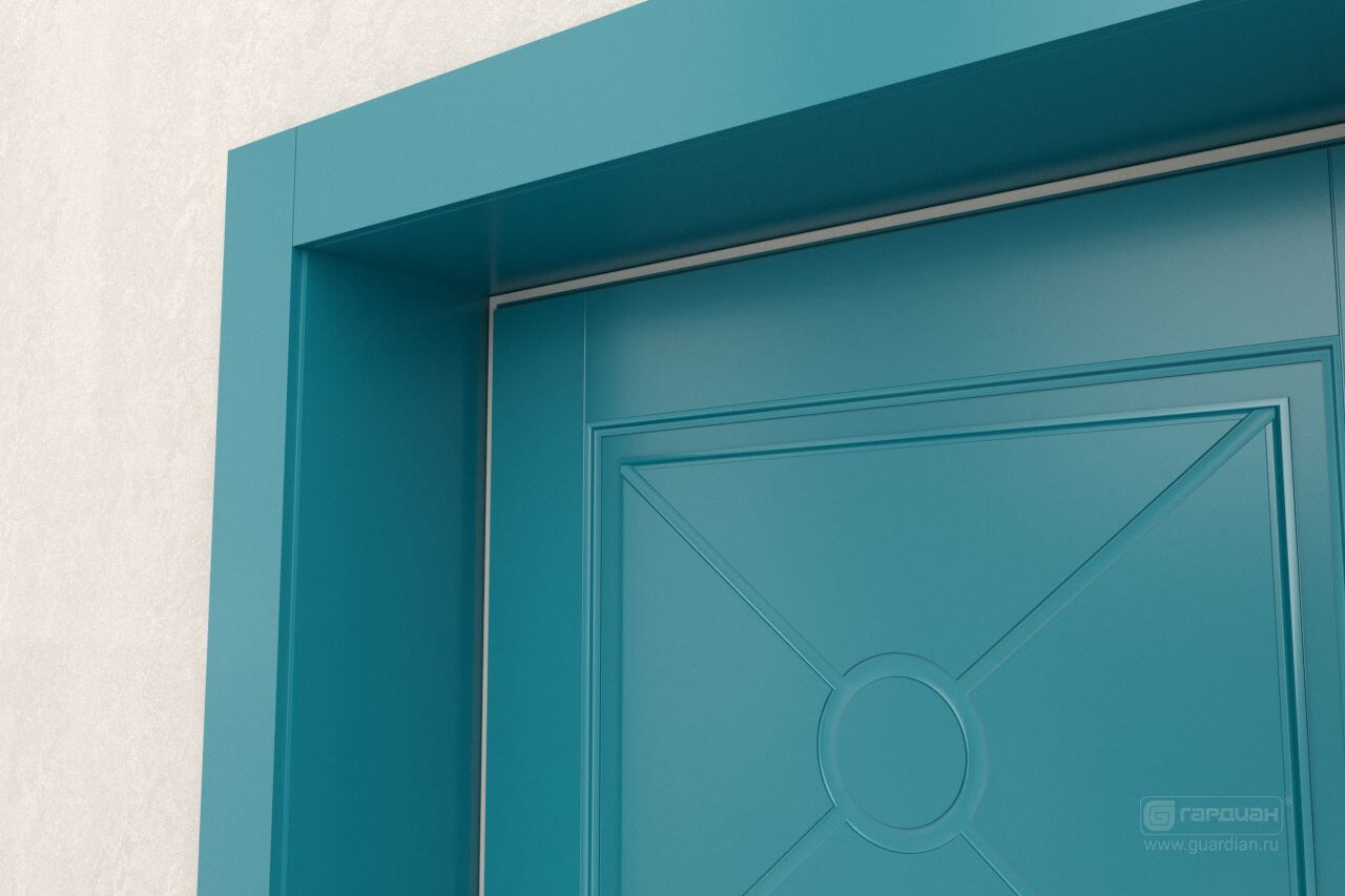 Стальная дверь Simple 90 Гардиан® – Декоративный наличник и доборный брус