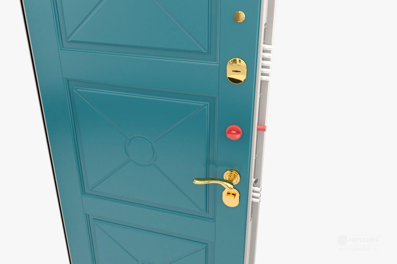 Стальная дверь Simple 90 Гардиан® – Ночная задвижка