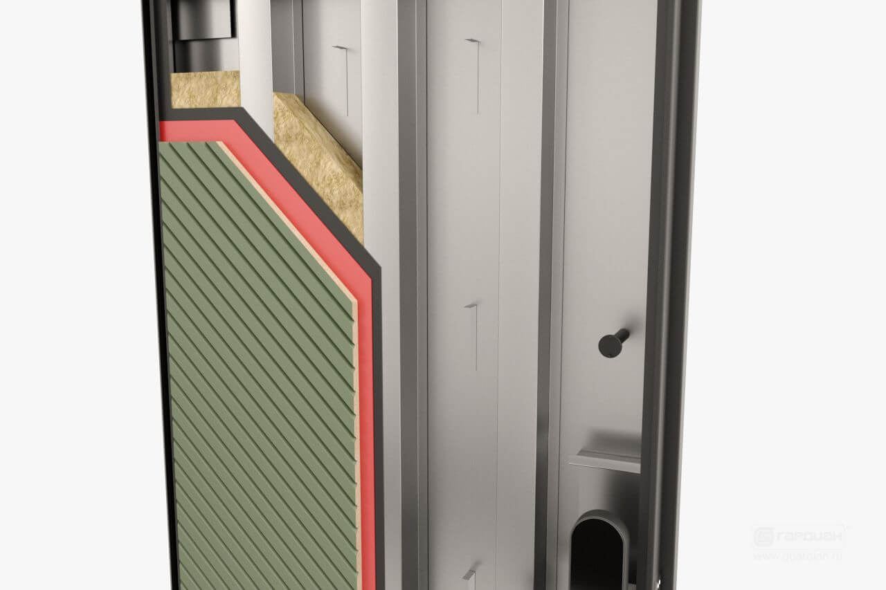 Стальная дверь Smart 70 Гардиан® – Тепло- и шумоизоляционная мембрана