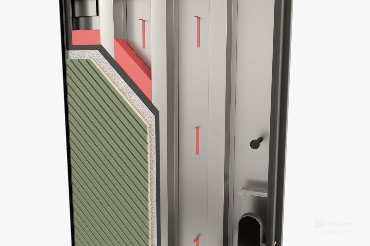 Стальная дверь Smart 70 Гардиан® – Тепло- и звукоизоляционный материал