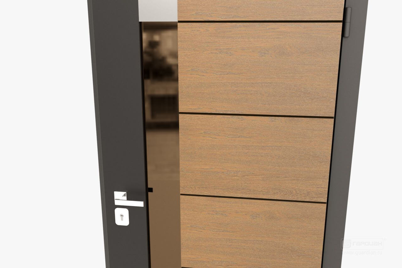 Стальная дверь Thermo 100 Гардиан® – Отделка с окном