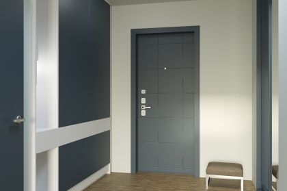 Входная дверь Гардиан в интерьере с отделкой 6 Модуль 01