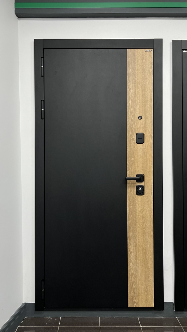 Стальная дверь FLAT 90 12 Комби 01 / Стайл 08