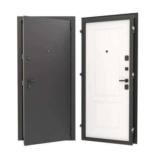 Стальная дверь Flat 80 с декоративной панелью