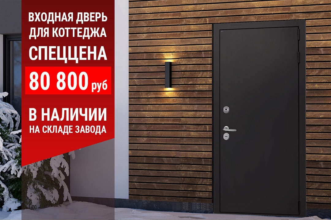 Входная дверь для коттеджа по спеццене