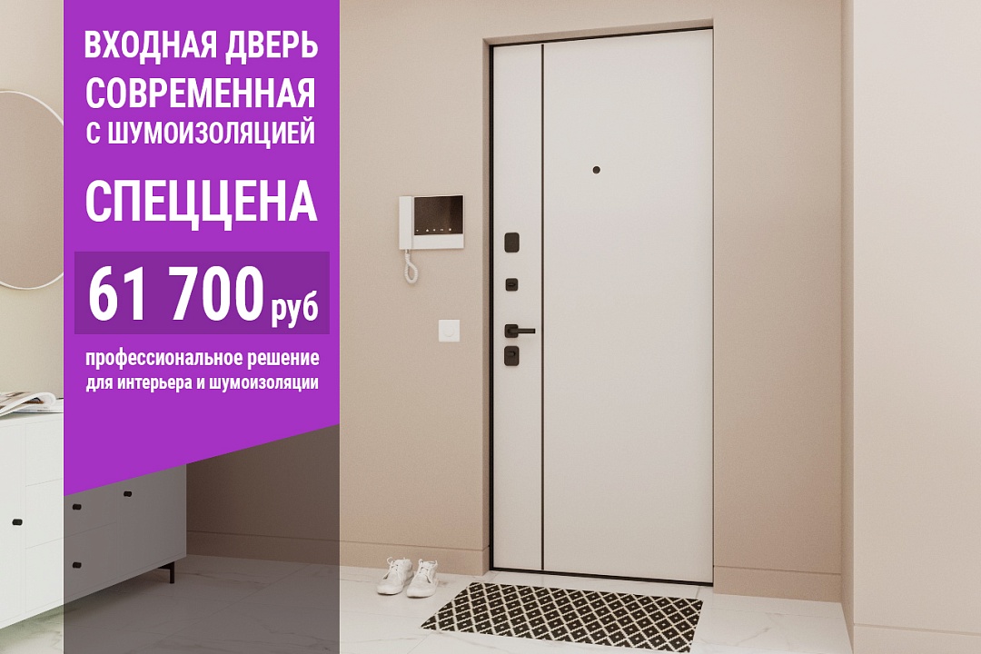 Входная дверь Современная дизайнерская с шумоизоляцией по спеццене