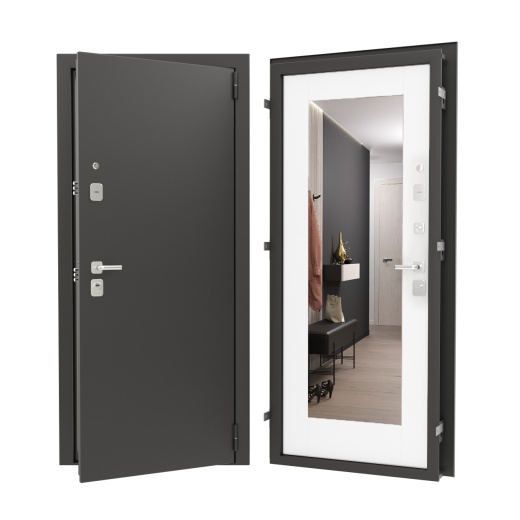 Стальная дверь Flat 80 16 Нарцисс Л 05