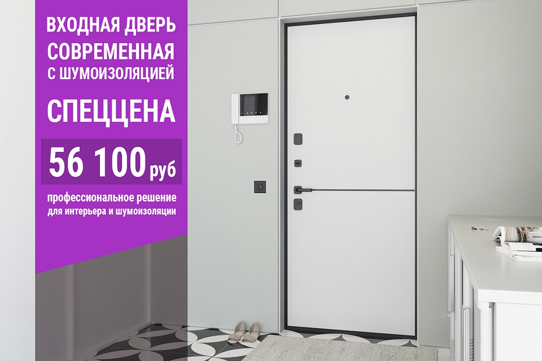 Входная дверь Современная с шумоизоляцией по спеццене