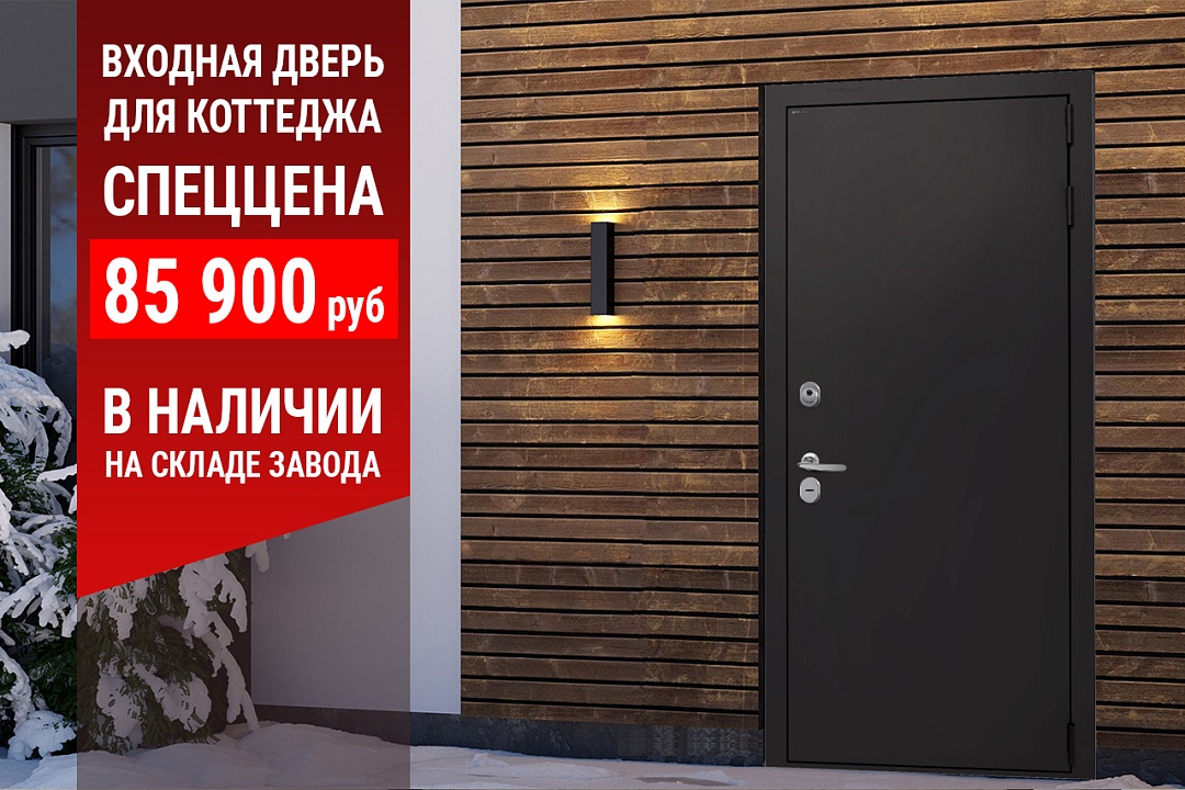 Входная дверь для коттеджа по спеццене